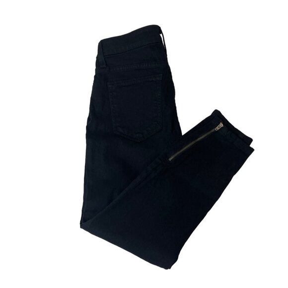 Bebe Women's Modern BlackJeans With Satimnless Steel Zippers Sz 26 - Picture 3 of 7